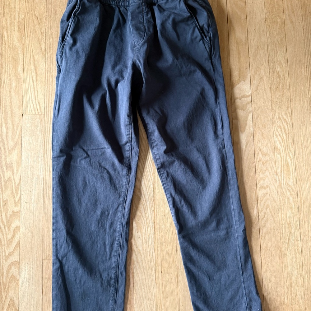 Men's Navy/grey twill Casual Pants